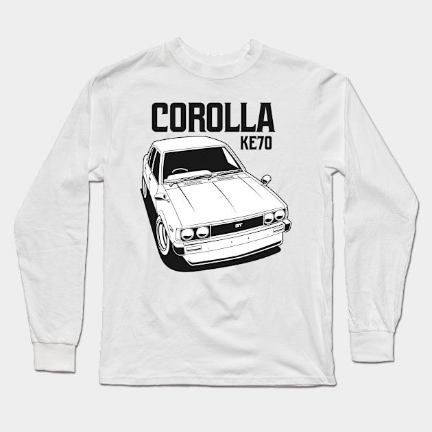 Corolla KE70 Monochrome Long Sleeve T-Shirt by squealtires